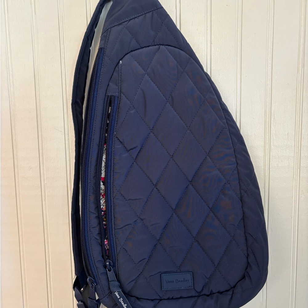 Vera Bradley Navy Ultralight Sling backpack